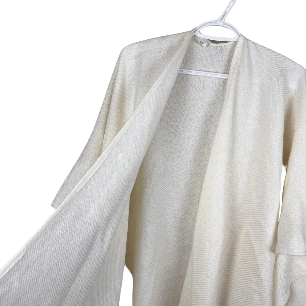 Vintage Glentex Women's Fringed Shawl Wrap White Cream Color Made in USA